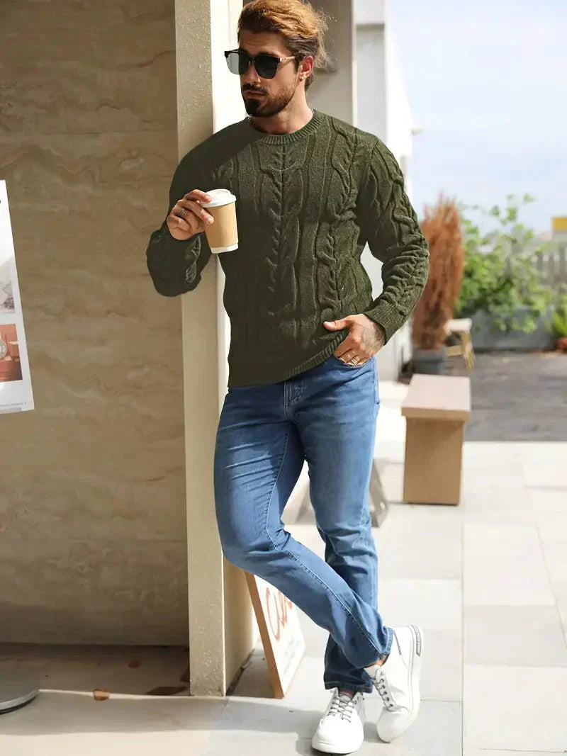 Brit & Boho™️ | Graphica Geo Knit Sweater