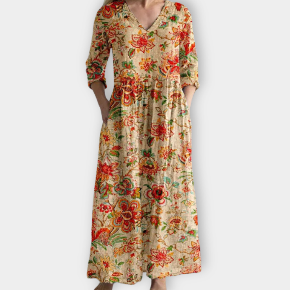 Edelinde | Boho Maxi Dress Made of Soft Premium Fabric