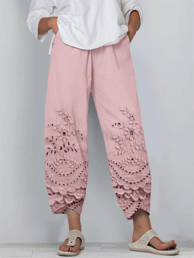 Noelya™ - Printed Lace Pants