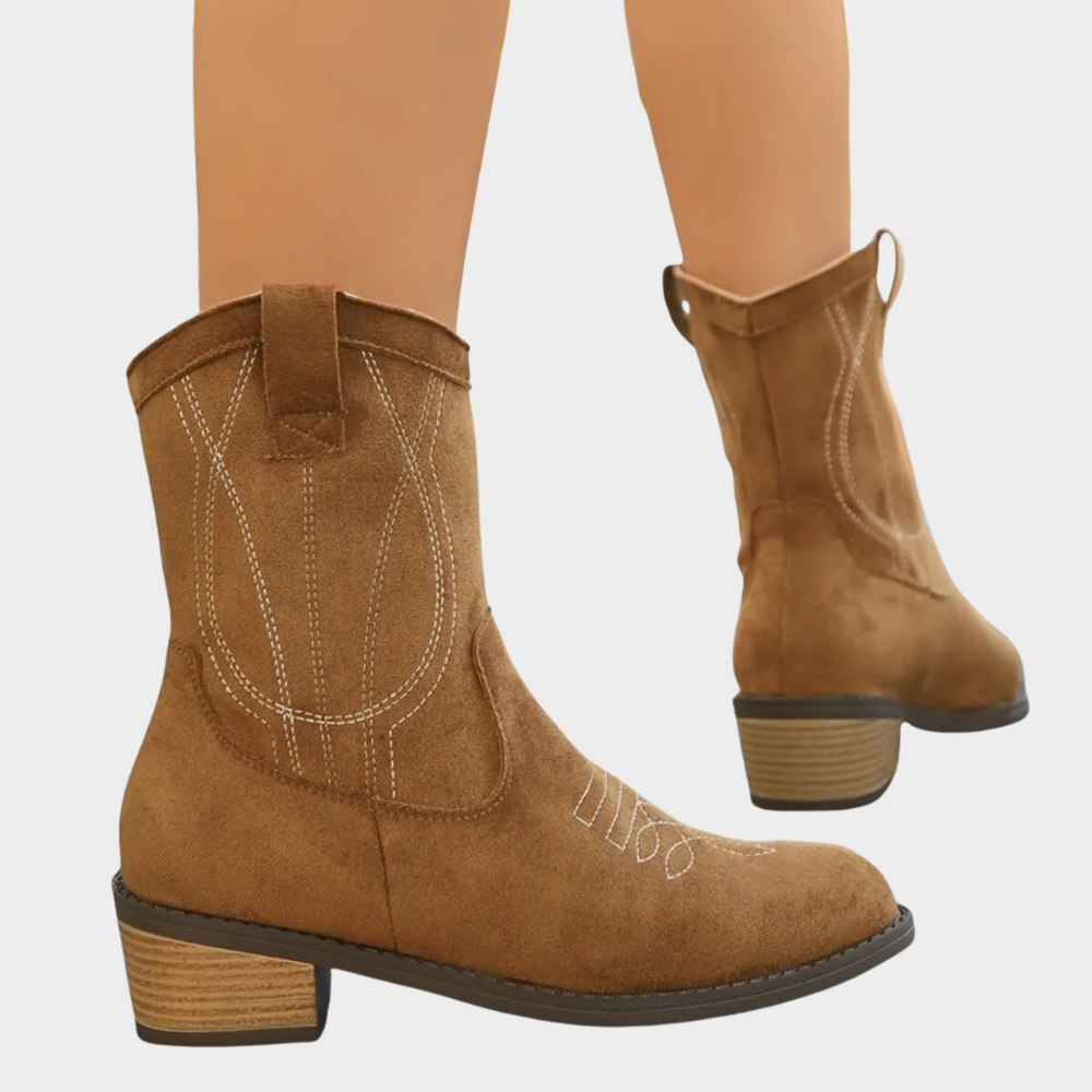 Chandler | Cowboy-Style Ankle Boots