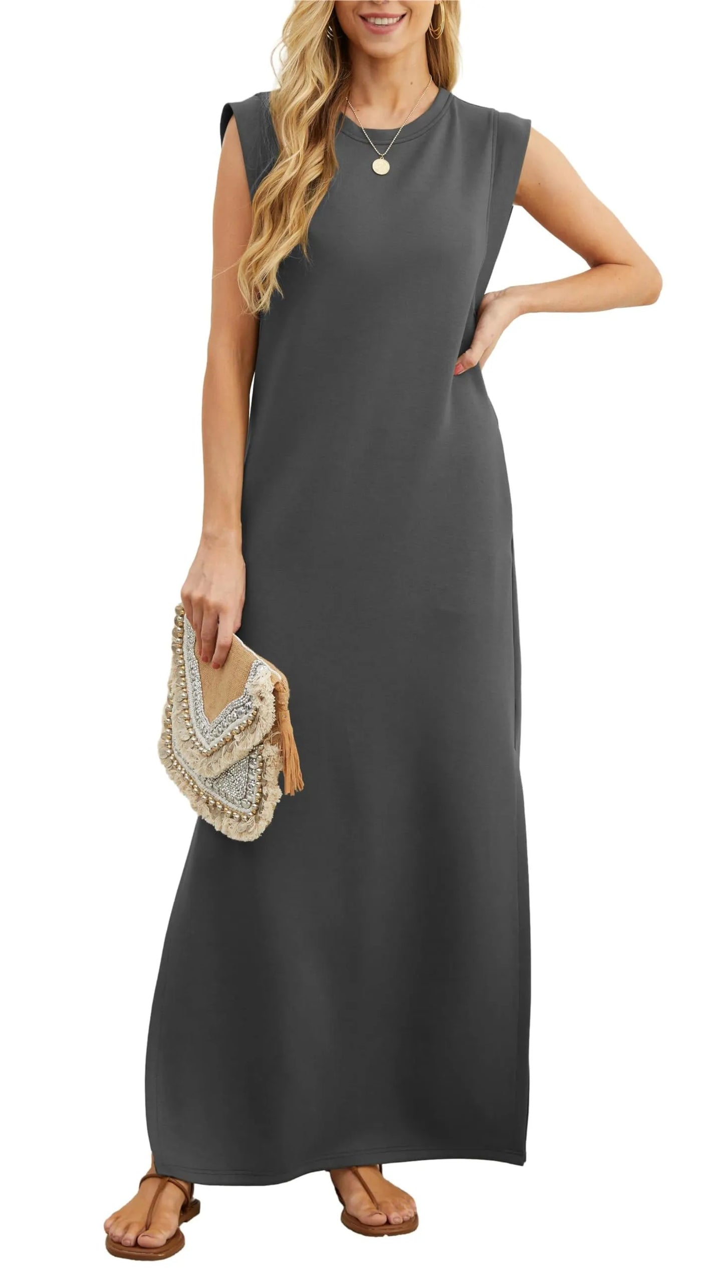 Denise™ - Casual Loose Split Wrinkle-Free Maxi Dress