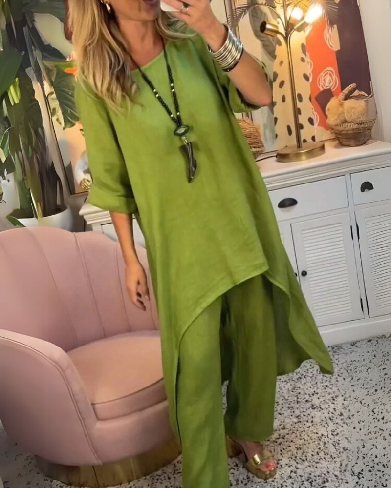 Marila™ - Cotton Two Piece Set