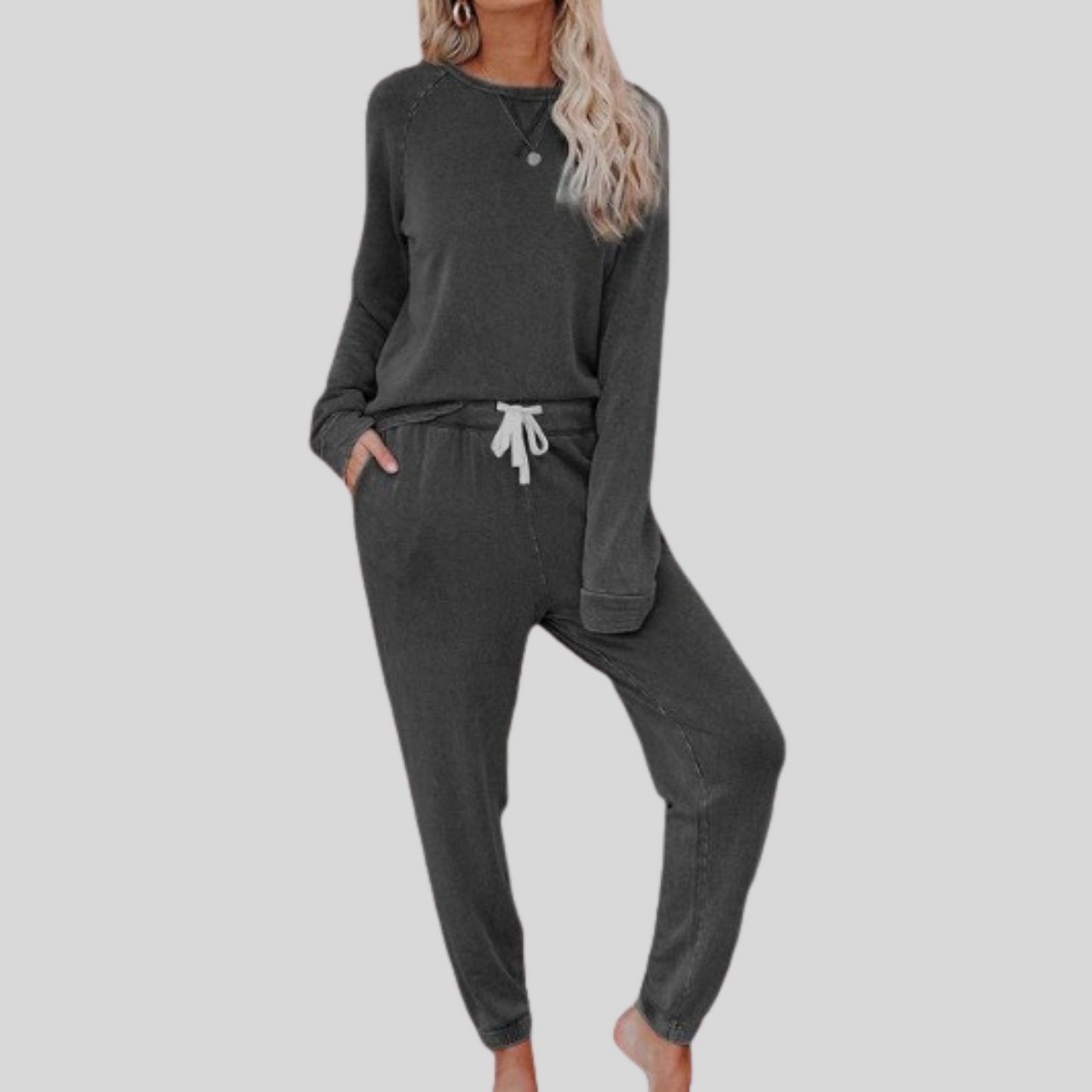 Josie™ - Casual Long Sleeve & Sweatpants Set