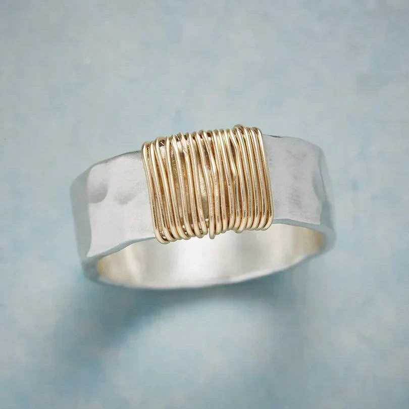 Boho Thread Ring in Gold