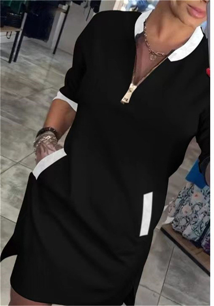 Bertha™ - Chic Long Sleeved Dress