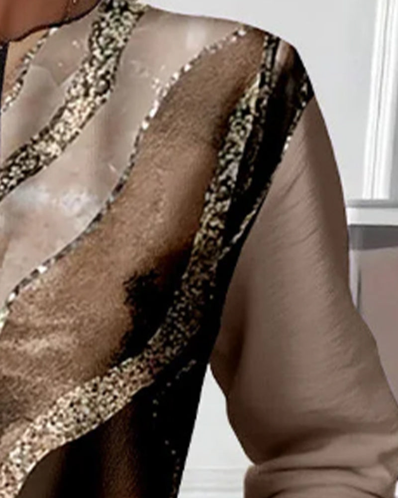 Jonah™ - Printed Vintage Half-Zip Sweatshirt