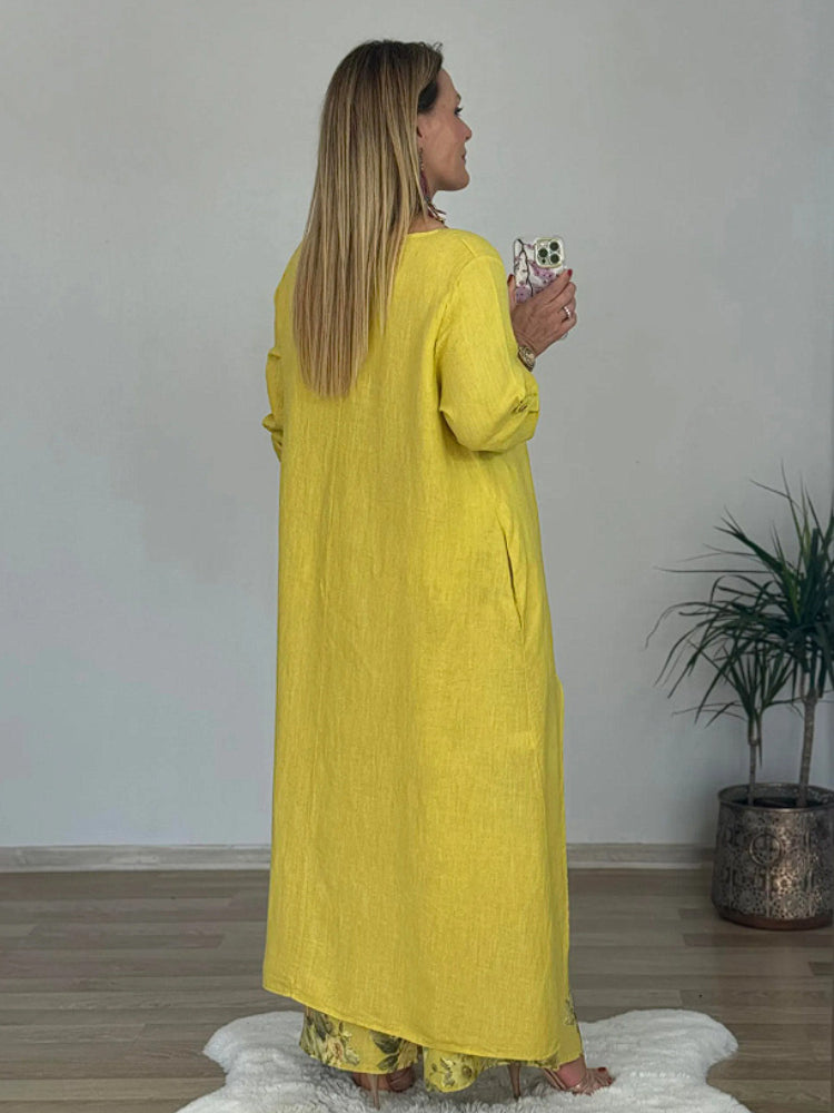 Regina™ – Elegant Casual Cotton & Linen Set