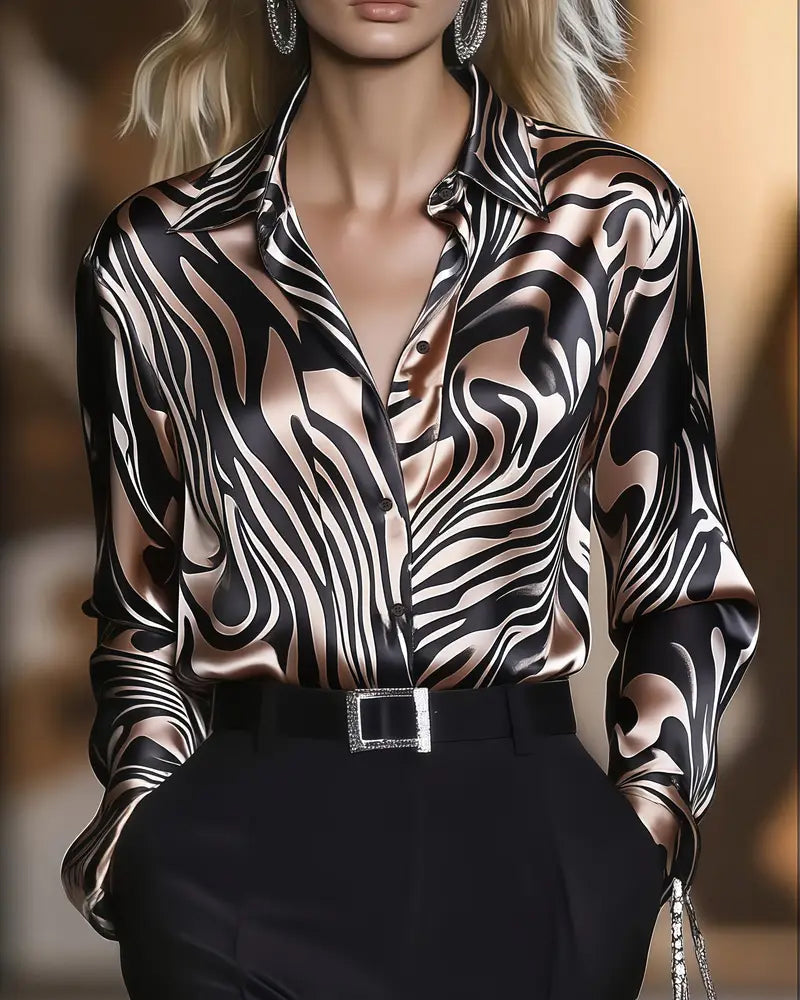 Chic and Stylish Printed Blouse