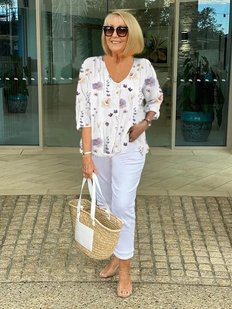 Romilly™ – Casual Floral Blouse
