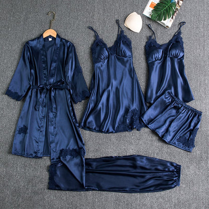 Luna™ - 5-Piece Satin Pajama Set