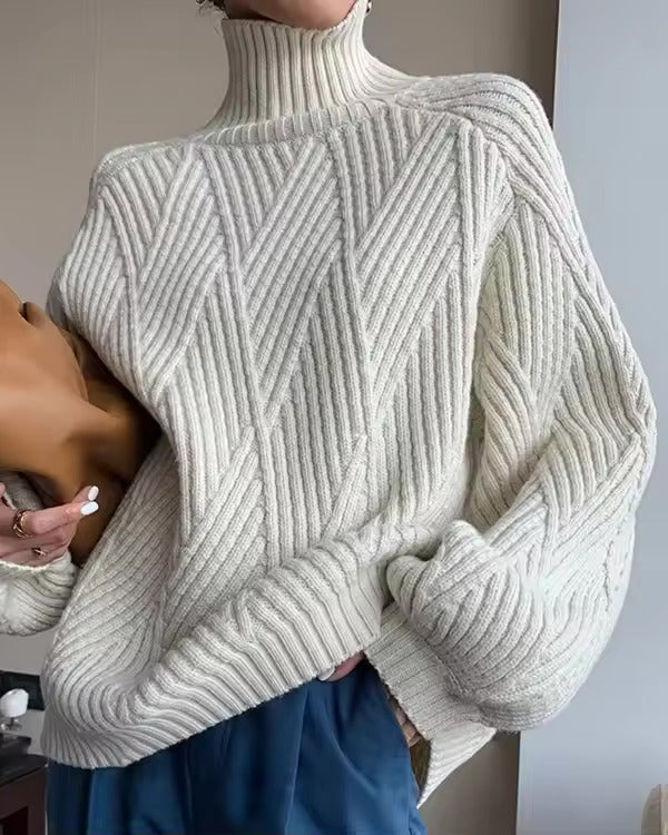 Audrey - Knitted Roll Neck Jumper