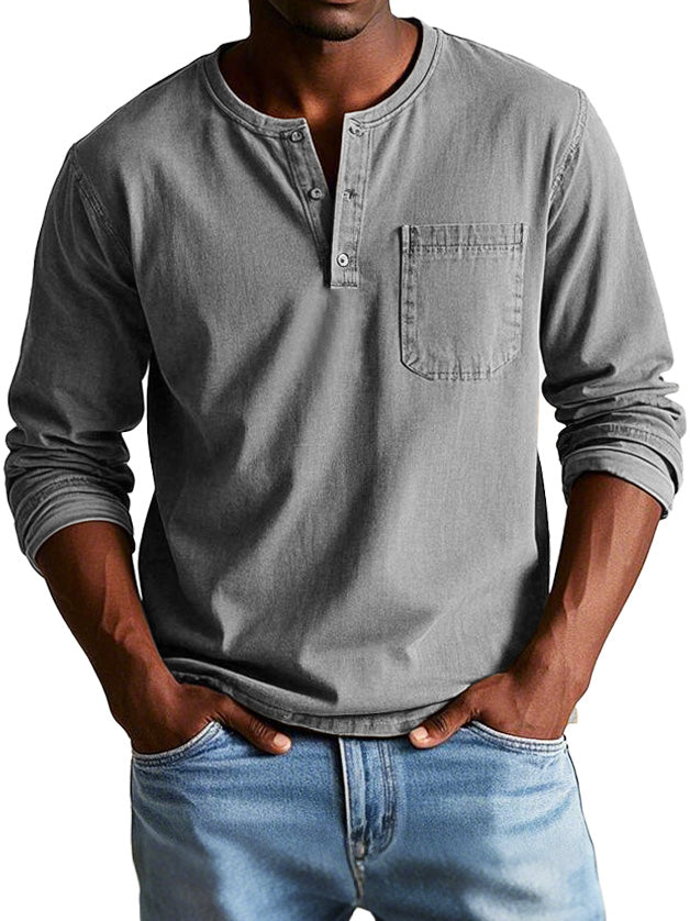 Ellis™ - Vintage Henley Shirt
