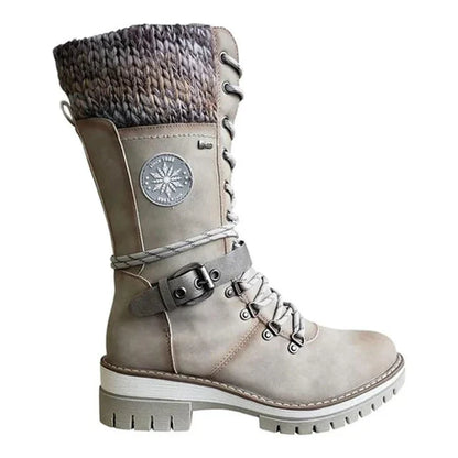 FrostLuxe™ - Waterproof Knee-Length Lace-Up Boots