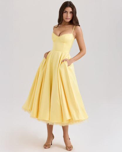 Ophira™ - Classy Corset Midi Dress