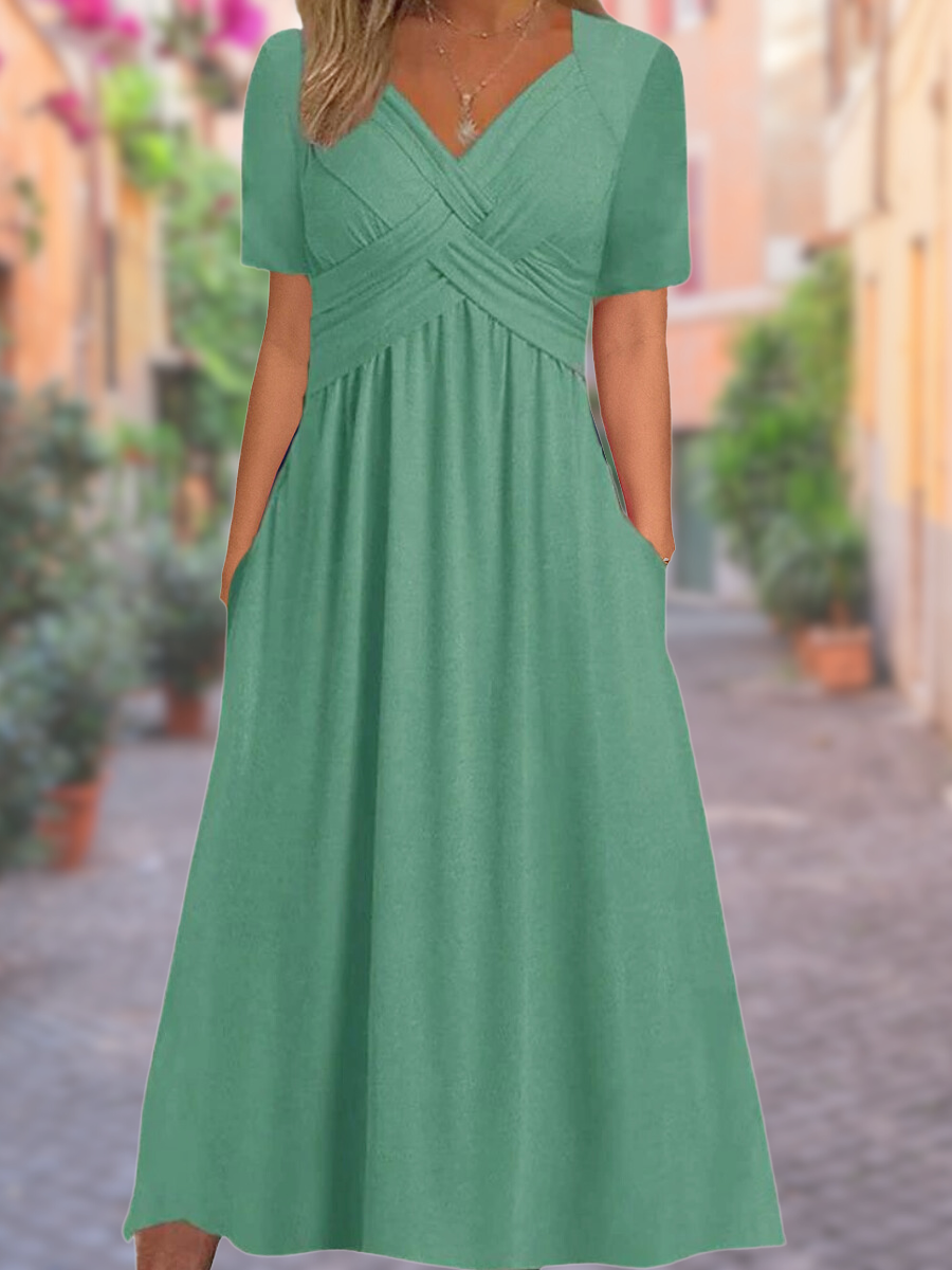 Ceola™ - Elegant Dress with Tummy Coverage