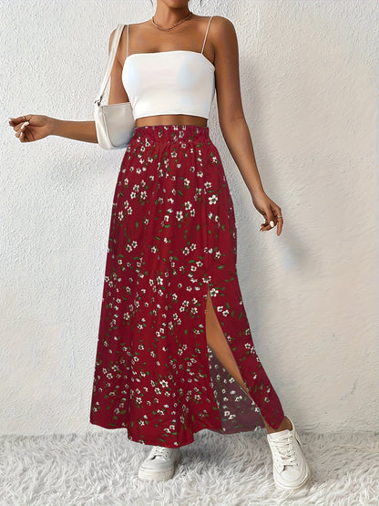 Paige™ - Floral Print Maxi Skirt