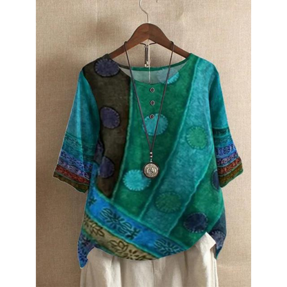 Valarie - Colorful Bohemian Top