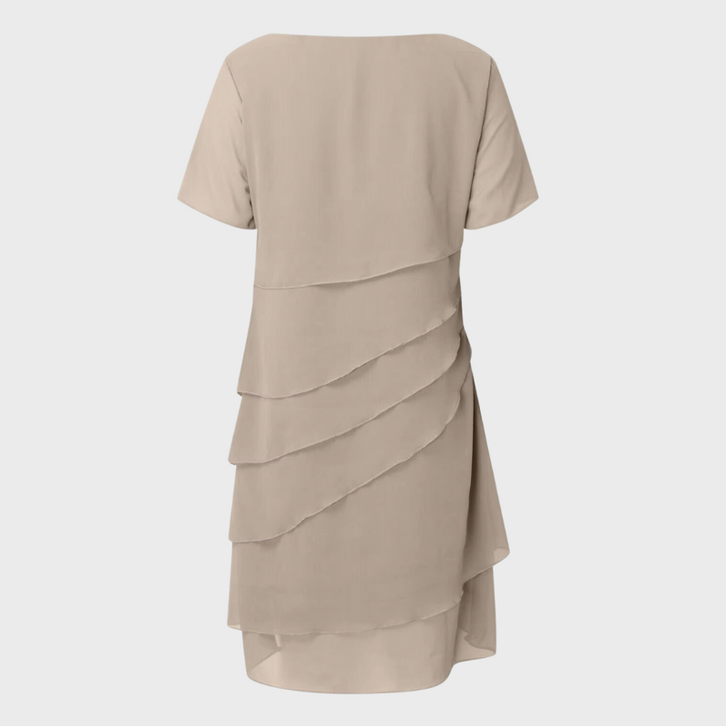 Elara™ - Layered Chiffon Dress