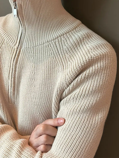Brit & Boho™️ | Ethan Classic Knit Zipper
