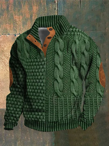 Basil™ - Patterned Cozy Knit Sweater