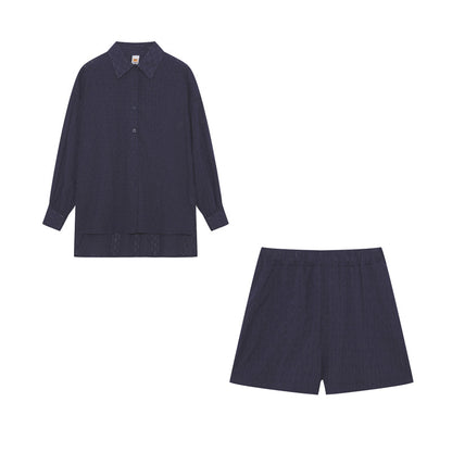 Elizabeth - Breezy Shirt And Shorts Set