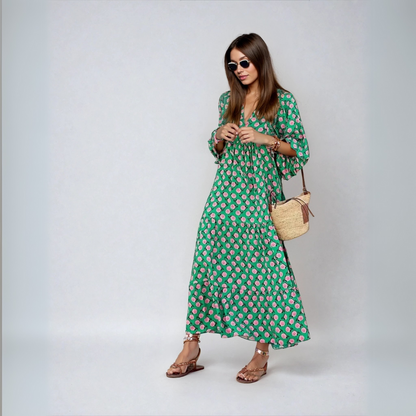 Elin | Boho Maxi Cotton Dress