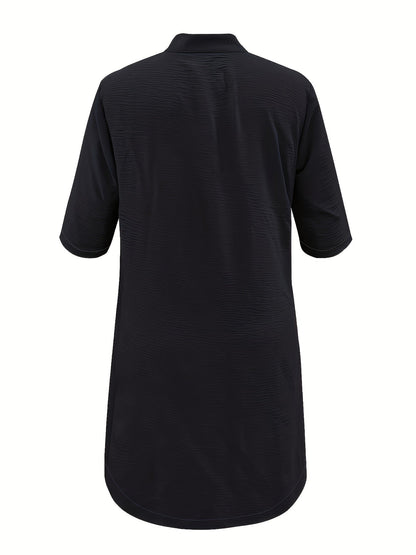 Hannah™ - Casual Dress with Button Placket