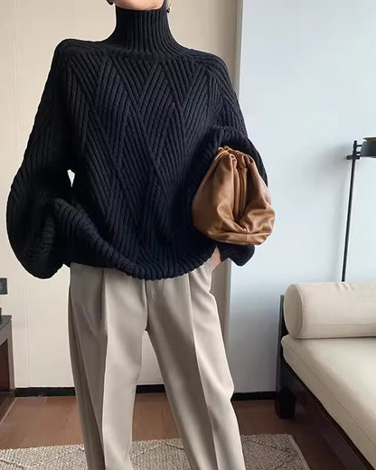 Audrey - Knitted Roll Neck Jumper