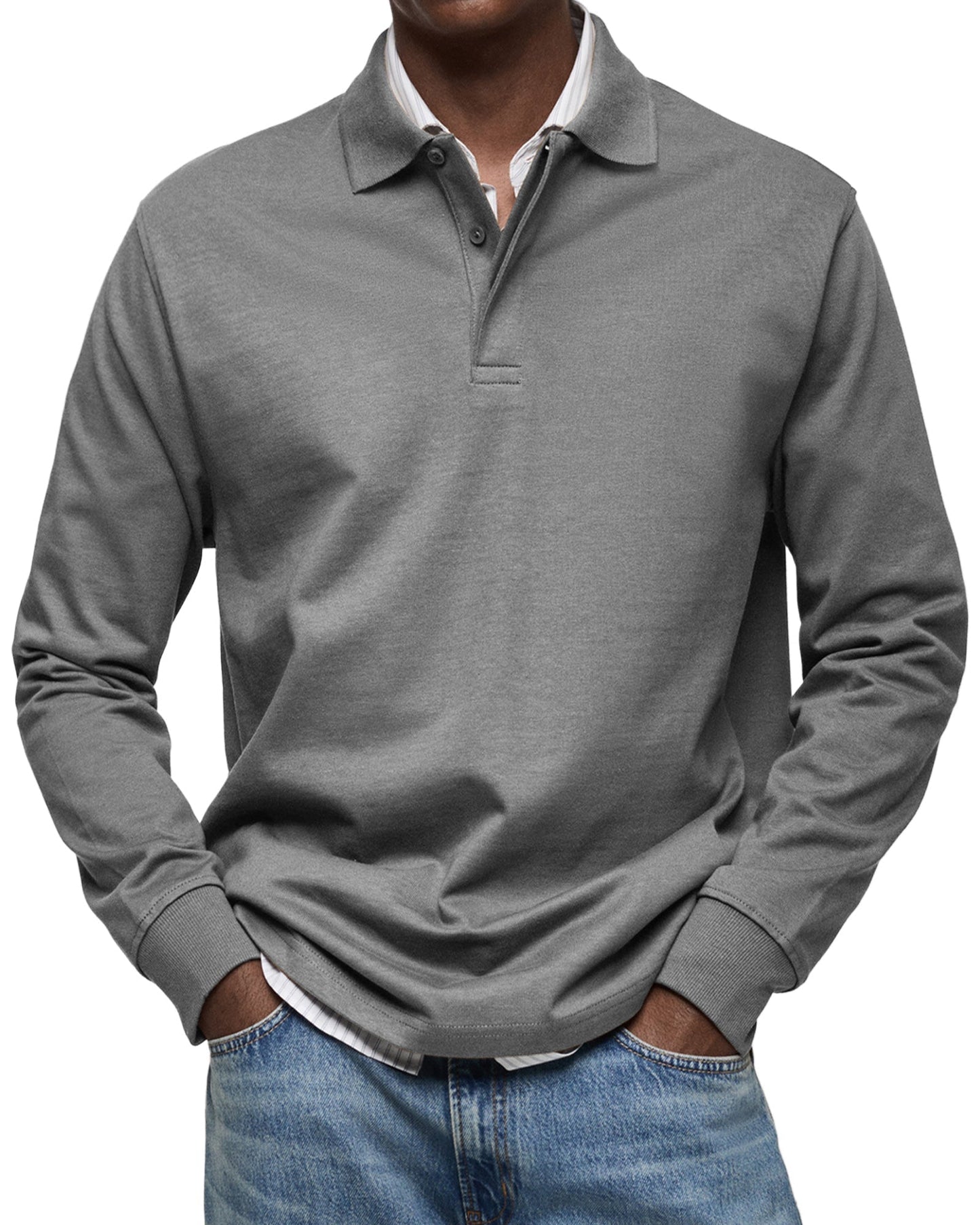 Alex™ - Long Sleeve Casual Polo