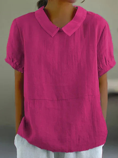 Amalie ™ - Relaxed Fit Collared Blouse