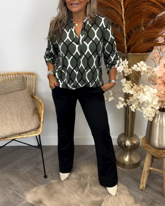 Janny™ - Casual Long-Sleeve Blouse