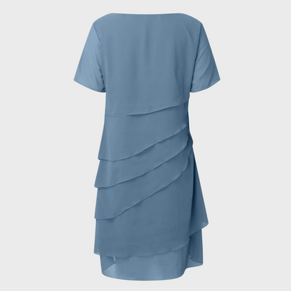 Elara™ - Layered Chiffon Dress