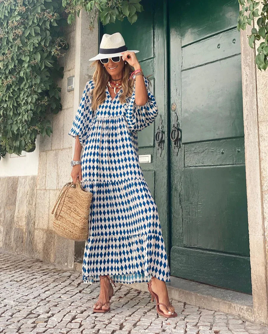 Elin | Boho Maxi Cotton Dress