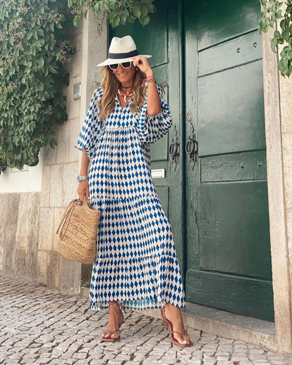 Elin | Boho Maxi Cotton Dress