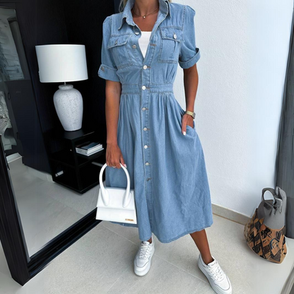 Alissa™ - Trendy Denim Dress