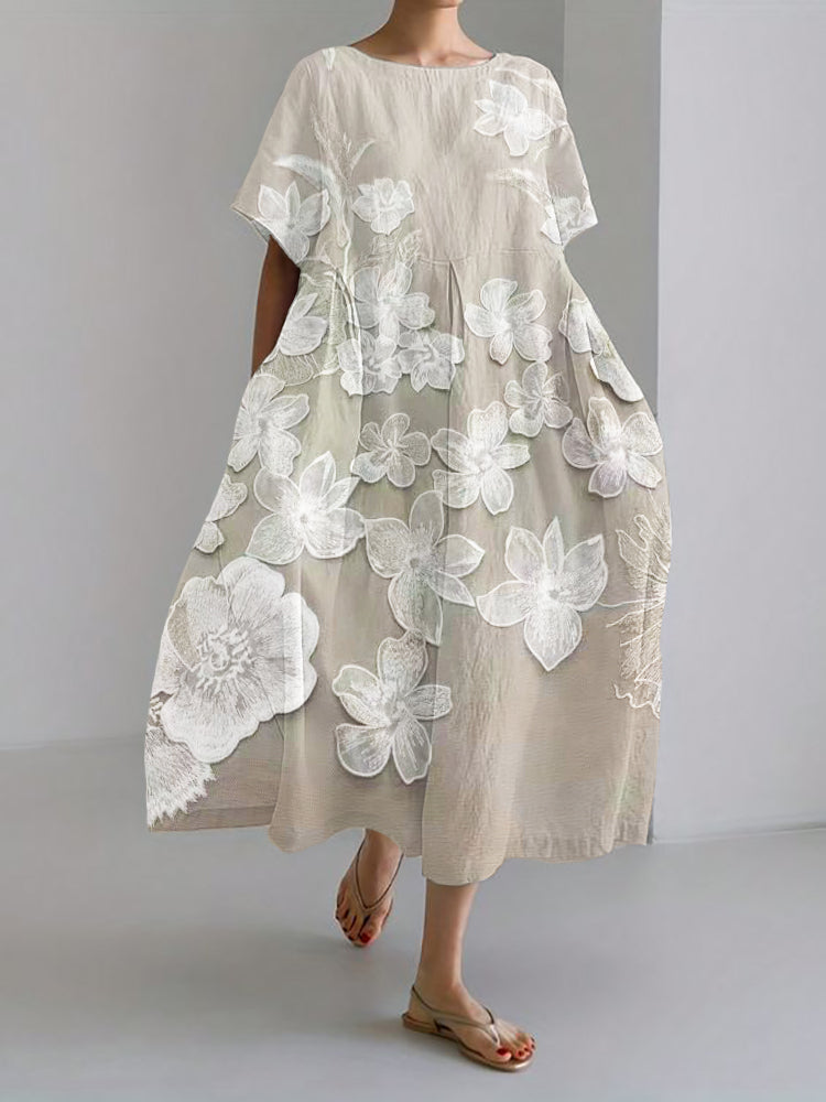 Cirelle™ - Elegant Floral Print Dress