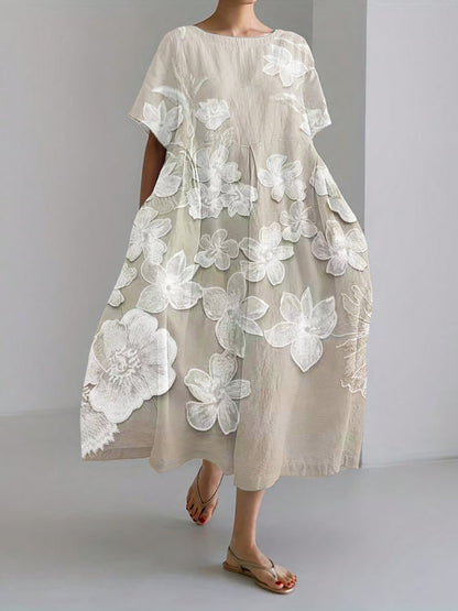 Cirelle™ - Elegant Floral Print Dress