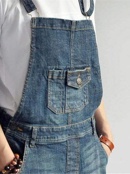 Demi™ - Casual Denim Overall Dress