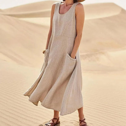 Tina™ - Summer Linen Dress