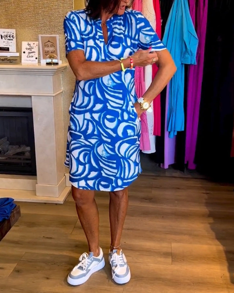 Nerea™ - Elegant Printed Dress