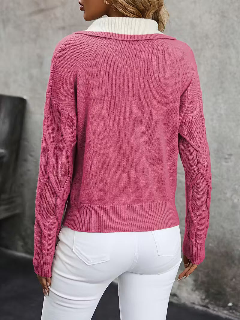 Isolde™ - Elegant Collared Sweater