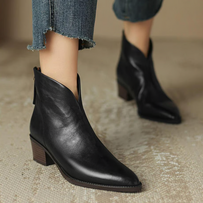 Celeste™ - Luxury Low-Heel Ankle Boots
