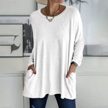 Aelira™ - Relaxed Long Sleeve Top
