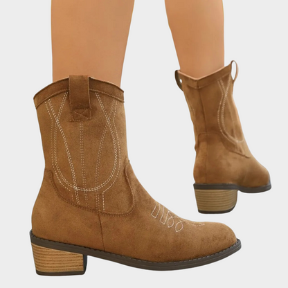 Chandler | Cowboy-Style Ankle Boots