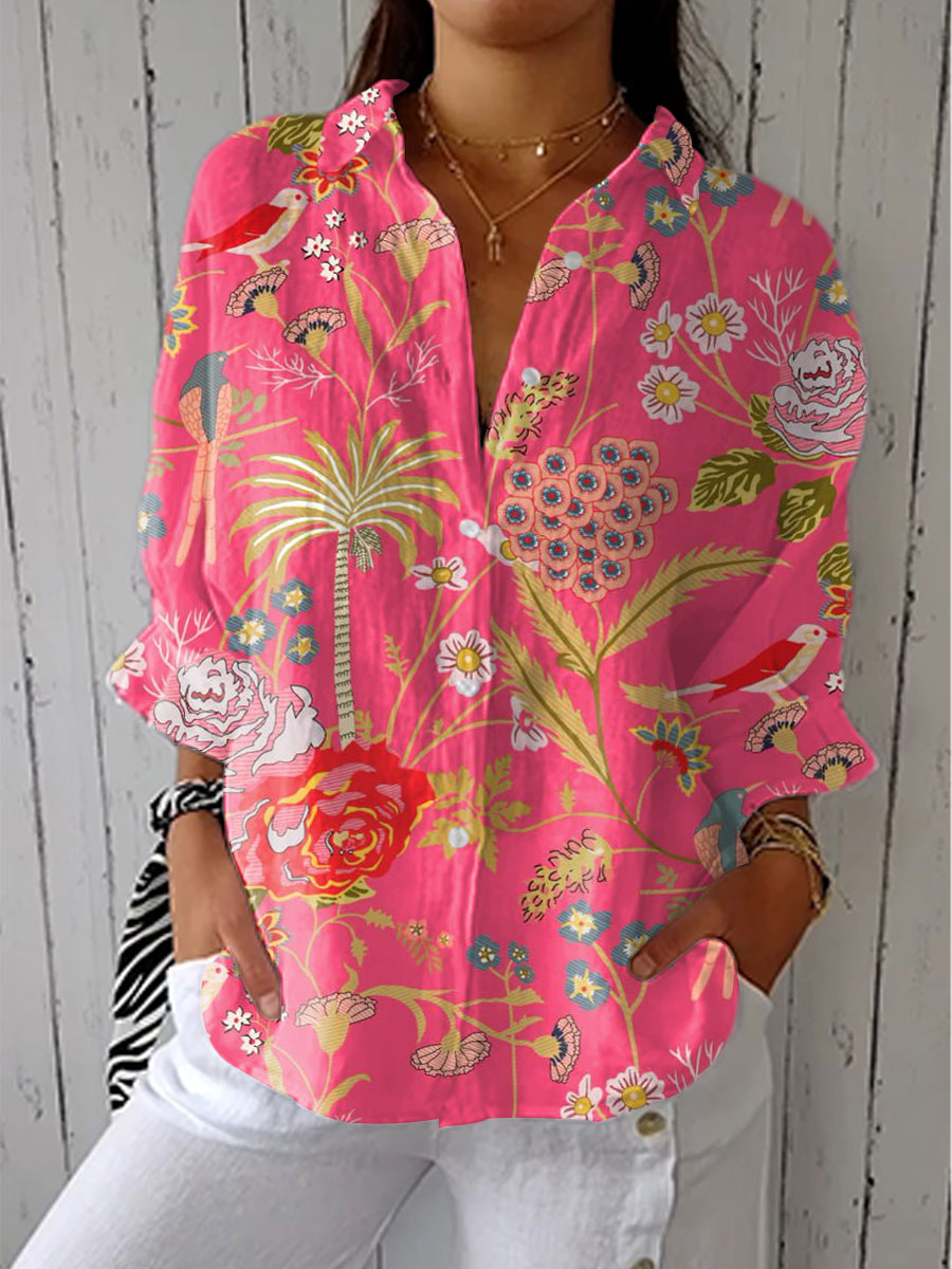 Floriana | Tropical Flower Blouse