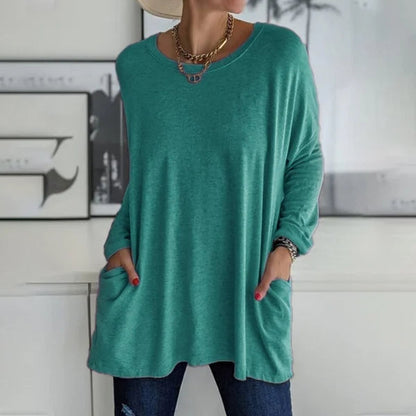 Aelira™ - Relaxed Long Sleeve Top