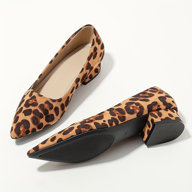 Dina | Leopard Print Pointed-Toe Heels