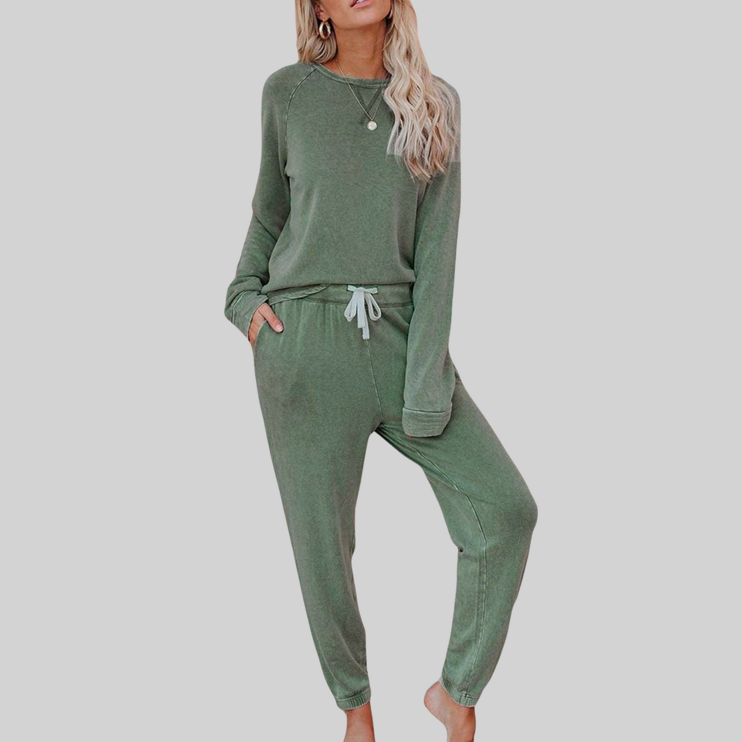 Josie™ - Casual Long Sleeve & Sweatpants Set