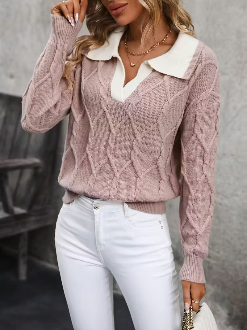 Isolde™ - Elegant Collared Sweater
