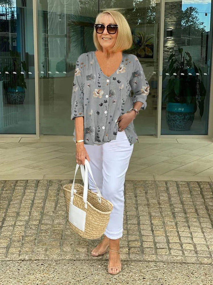 Romilly™ – Casual Floral Blouse